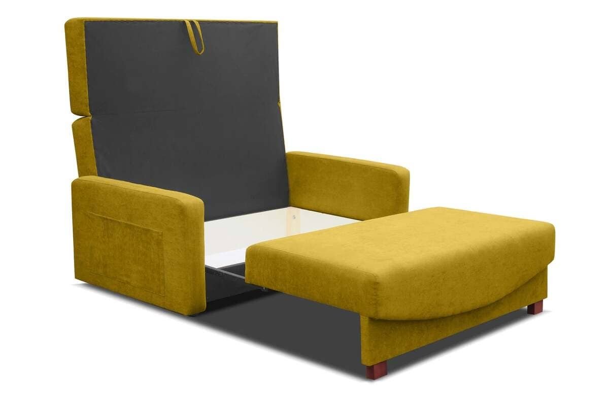 Sofa INCU, geltona, 150x96x83 cm