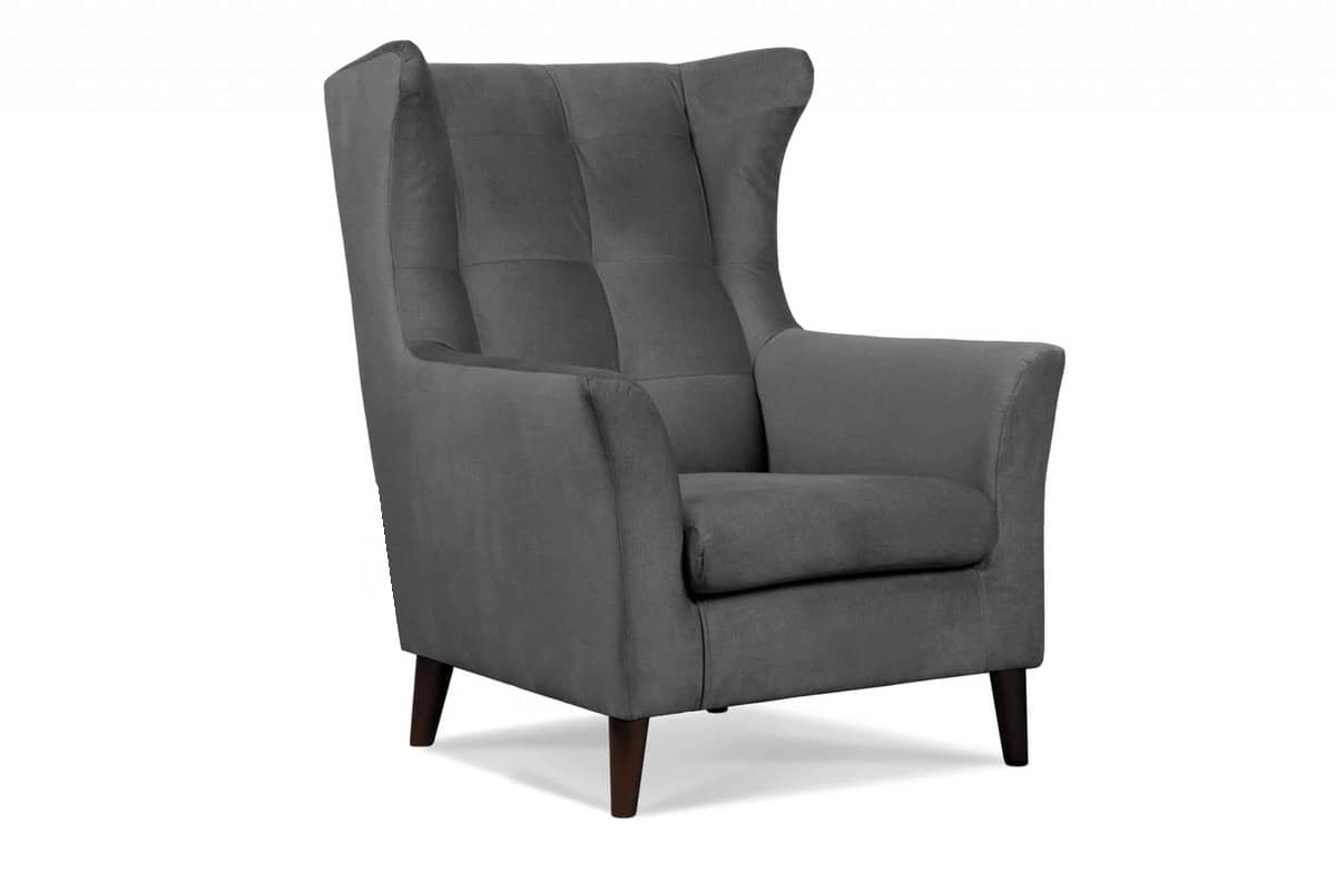 Fotelis SALIC, pilkas, 80x93x105 cm