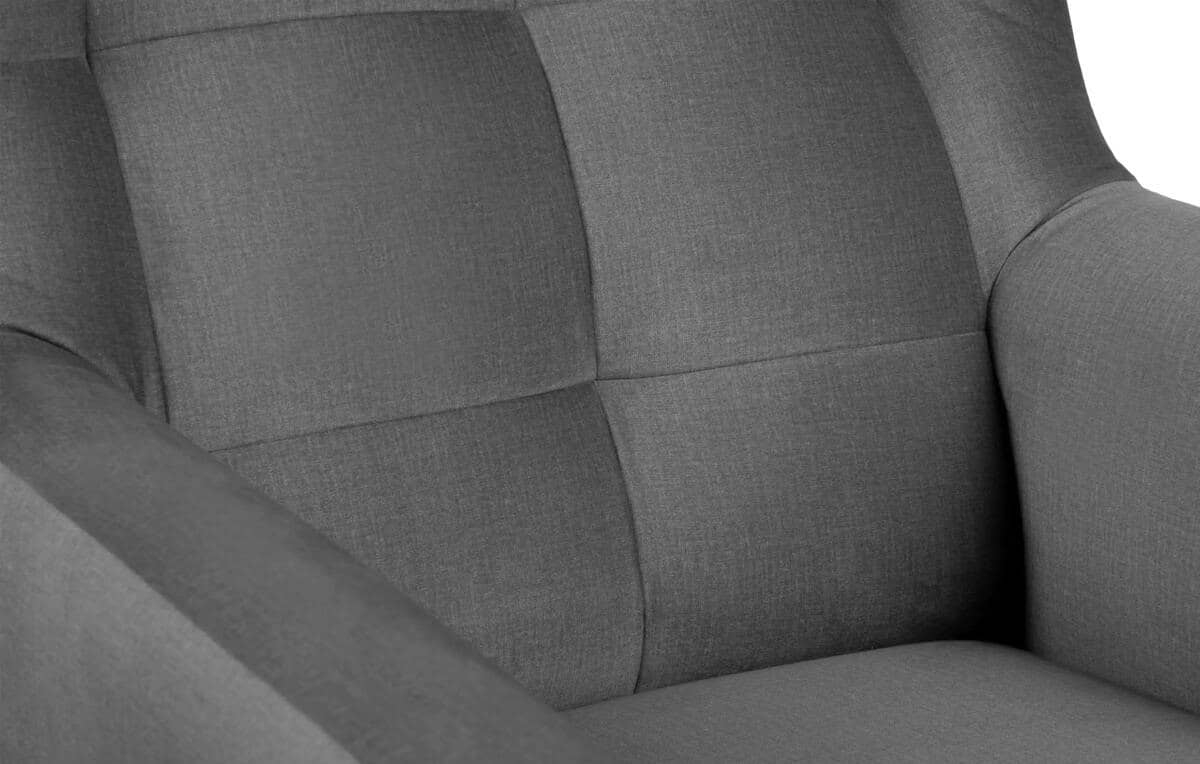 Fotelis SALIC, pilkas, 80x93x105 cm