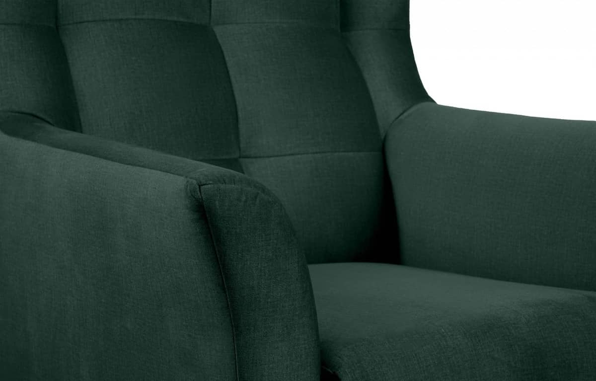 Fotelis SALIC, žalias, 80x93x105 cm