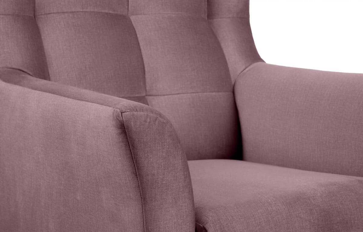 Fotelis SALIC, rožinis, 80x93x105 cm