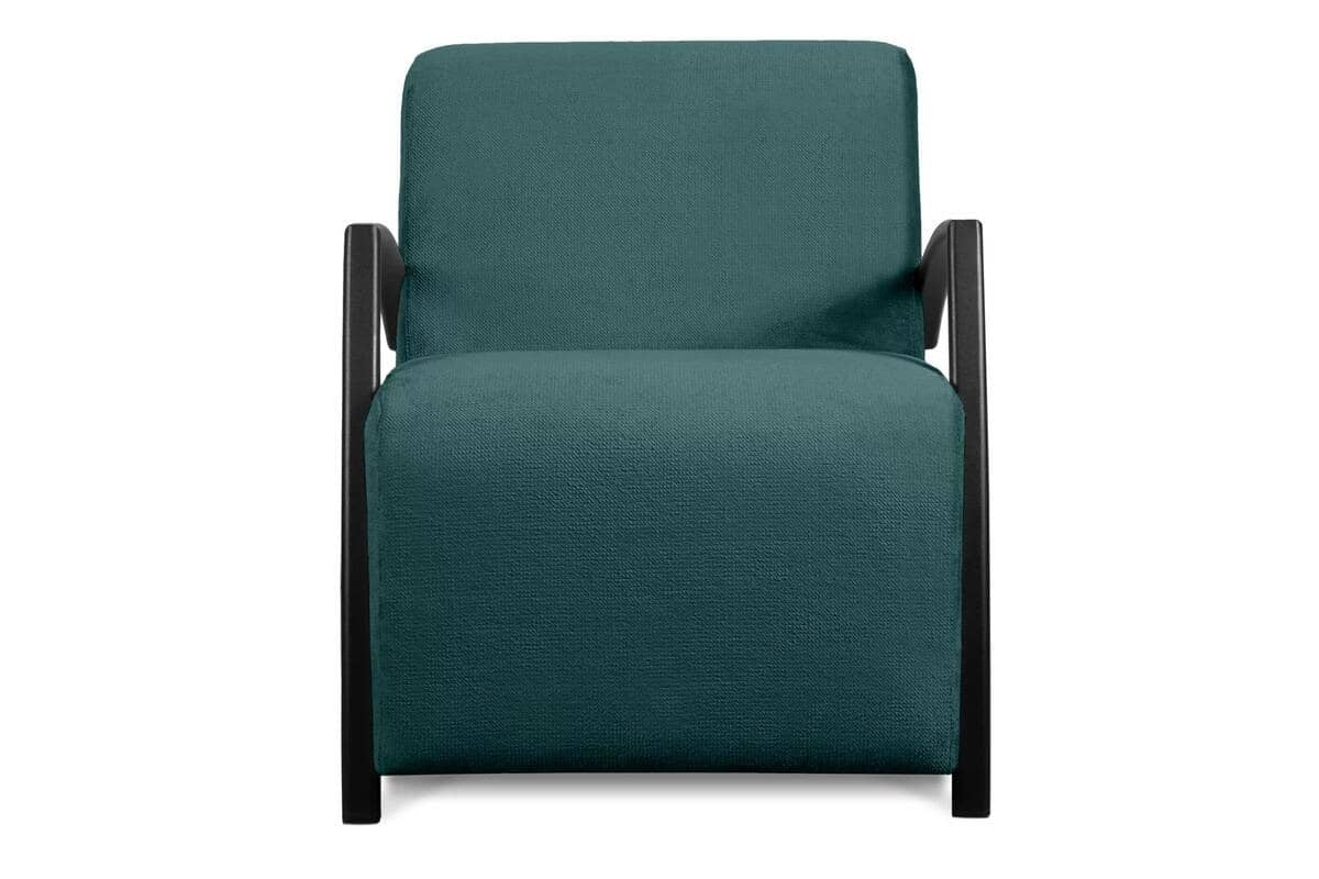 Fotelis CARA, jūros mėlynas, 67x82x76 cm