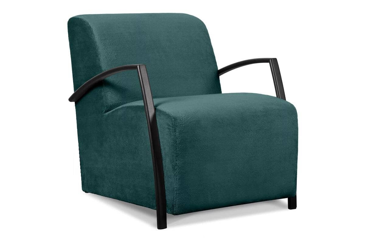 Fotelis CARA, jūros mėlynas, 67x82x76 cm