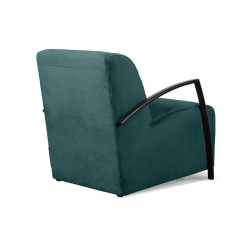 Fotelis CARA, jūros mėlynas, 67x82x76 cm