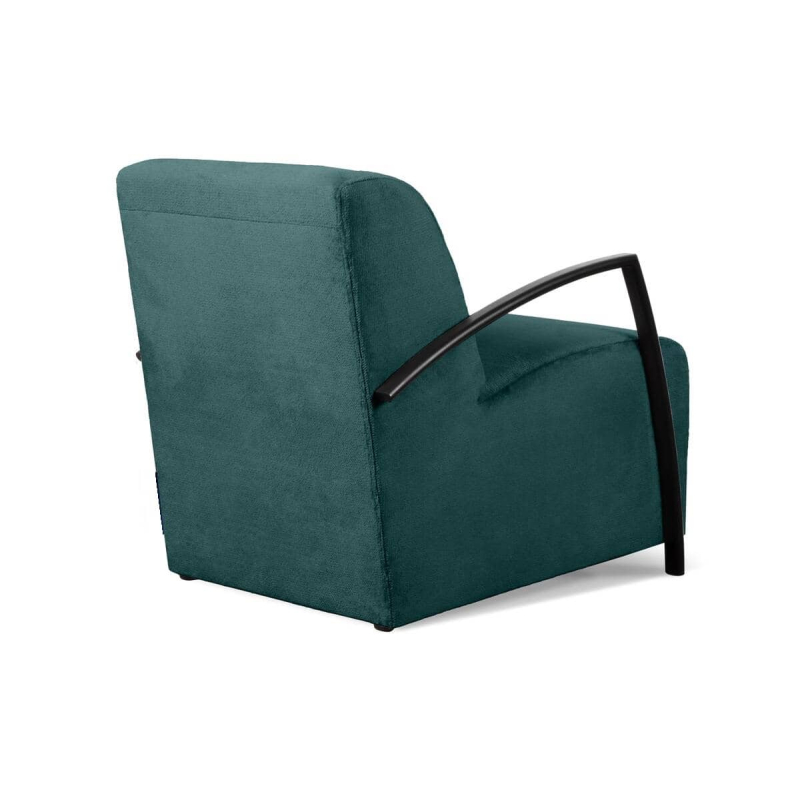 Fotelis CARA, jūros mėlynas, 67x82x76 cm