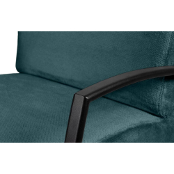 Fotelis CARA, jūros mėlynas, 67x82x76 cm