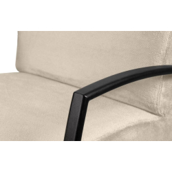 Fotelis CARA, kreminis, 67x82x76 cm