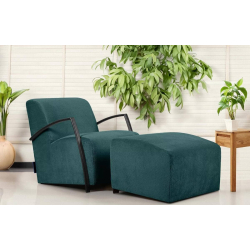 Fotelis CARA, jūros mėlynas, 67x82x76 cm