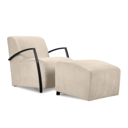 Fotelis CARA, kreminis, 67x82x76 cm