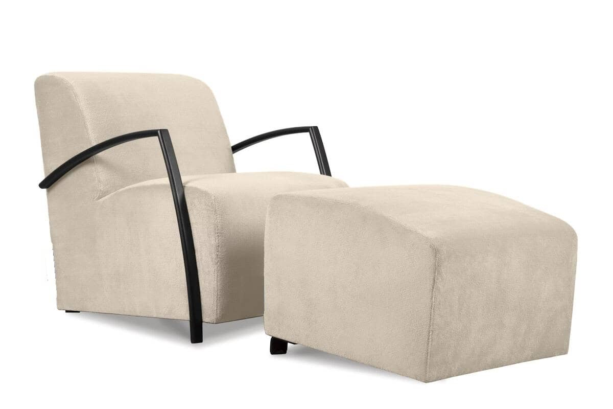 Fotelis CARA, kreminis, 67x82x76 cm