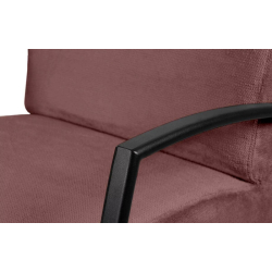 Fotelis CARA, rožinis, 67x82x76 cm