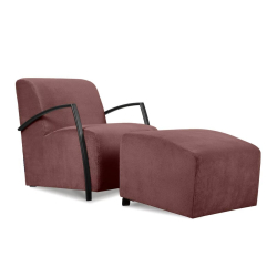 Fotelis CARA, rožinis, 67x82x76 cm