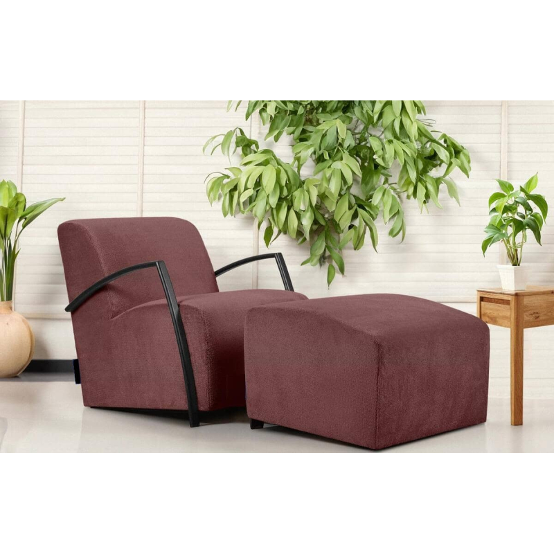 Fotelis CARA, rožinis, 67x82x76 cm