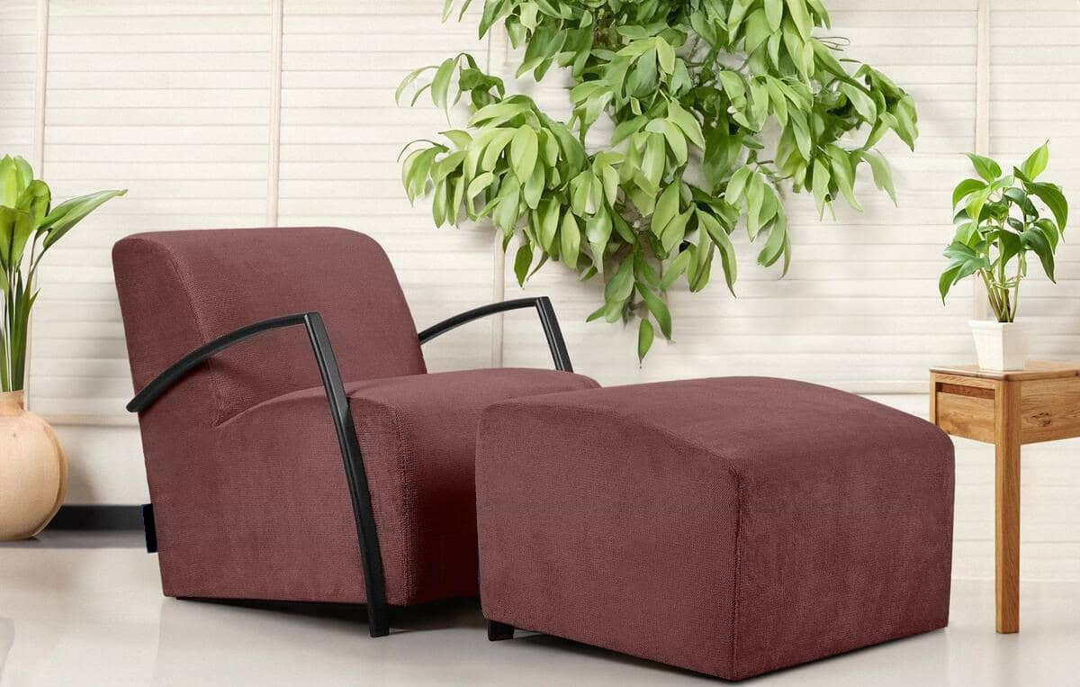 Fotelis CARA, rožinis, 67x82x76 cm