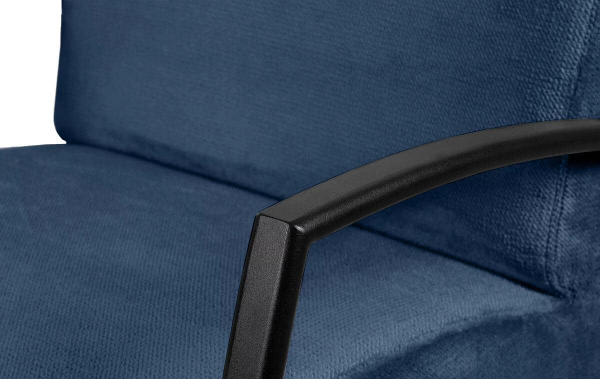 Fotelis CARA, mėlynas, 67x82x76 cm