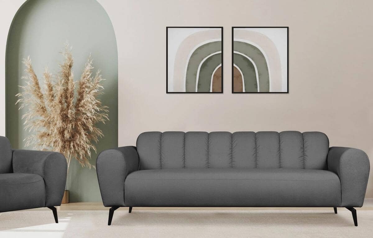 Sofa RUBERI, pilka, 220x92x78 cm