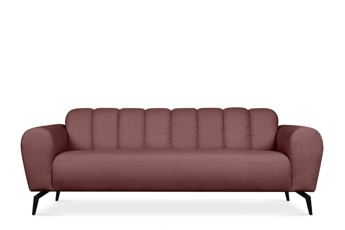 Sofa RUBERI, rožinė, 220x92x78 cm