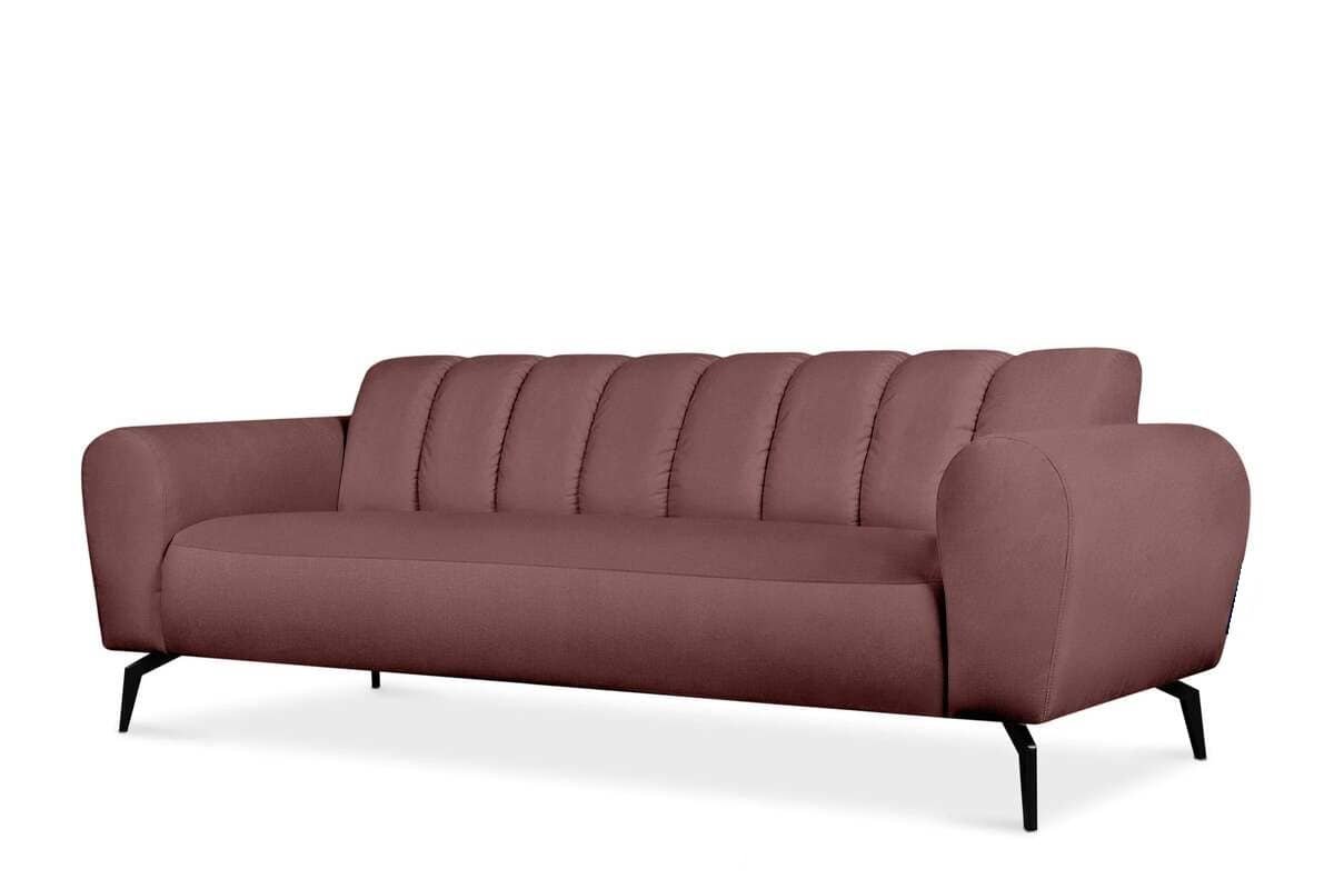 Sofa RUBERI, rožinė, 220x92x78 cm