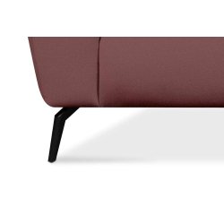 Sofa RUBERI, rožinė, 220x92x78 cm