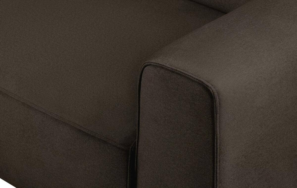 Sofa VESTRU, tamsiai ruda, 175x92x78 cm