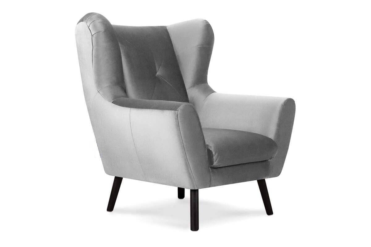 Fotelis MIRU, šviesiai pilkas, 90x100x105 cm