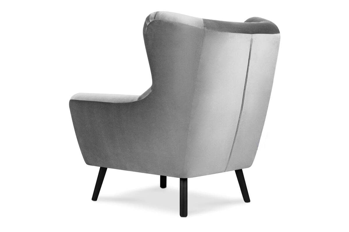 Fotelis MIRU, šviesiai pilkas, 90x100x105 cm