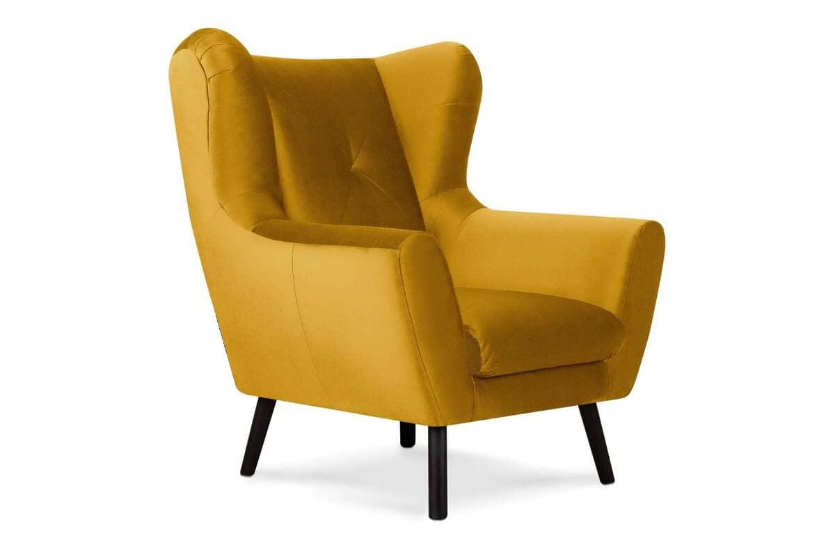 Fotelis MIRU, geltonas, 90x100x105 cm