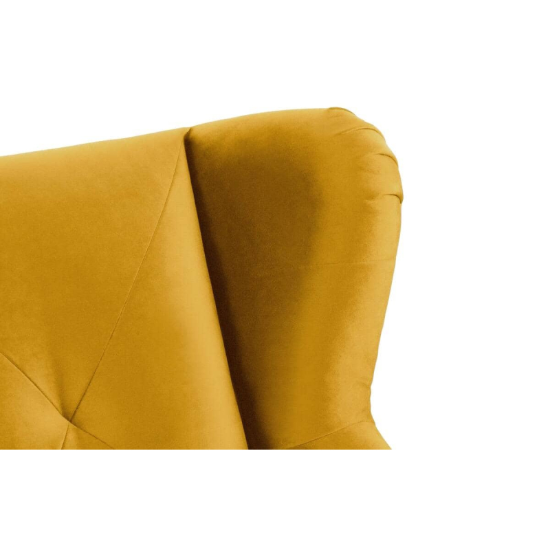 Fotelis MIRU, geltonas, 90x100x105 cm