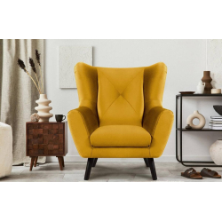 Fotelis MIRU, geltonas, 90x100x105 cm