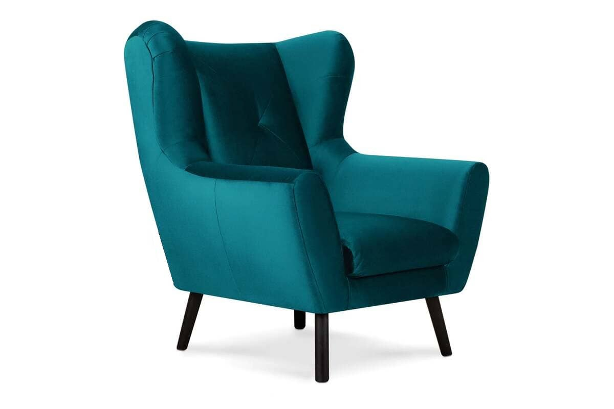 Fotelis MIRU, jūros mėlynas, 90x100x105 cm