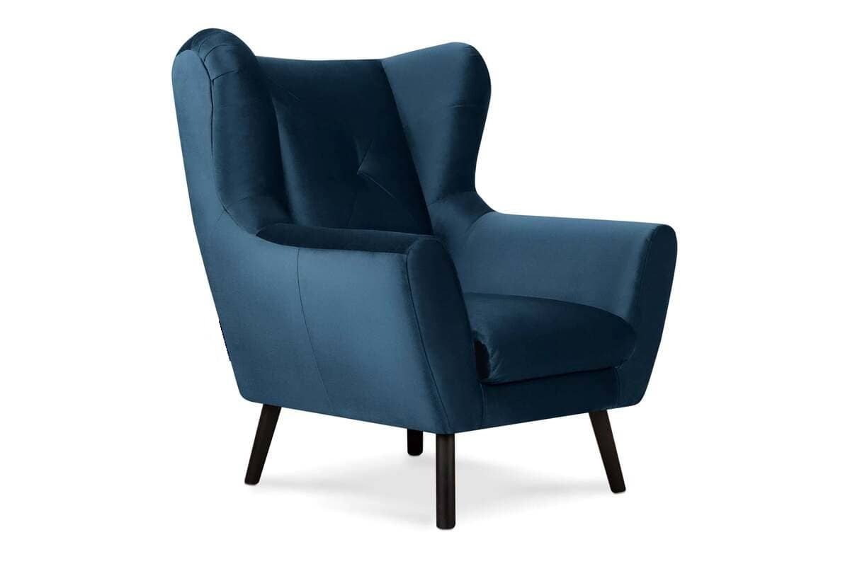 Fotelis MIRU, mėlynas, 90x100x105 cm