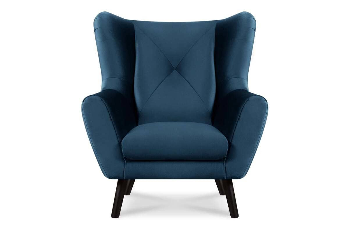 Fotelis MIRU, mėlynas, 90x100x105 cm