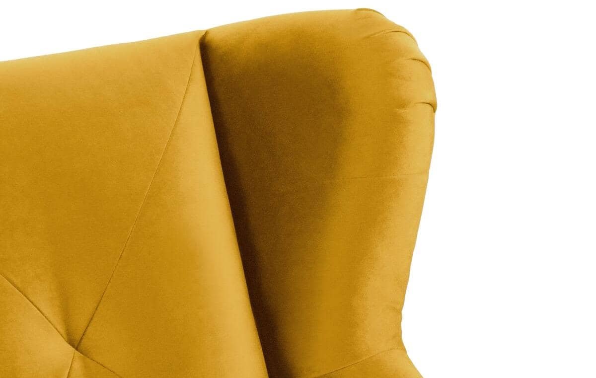 Sofa MIRU, geltona, 146x100x105 cm