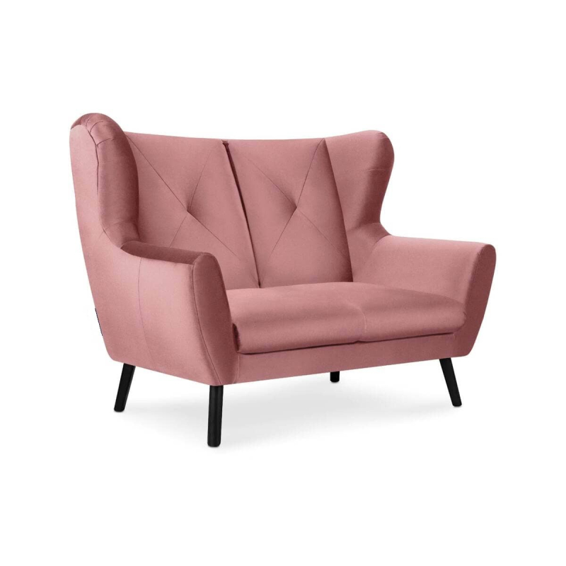 Sofa MIRU, rožinė, 146x100x105 cm