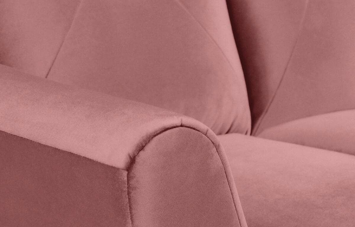 Sofa MIRU, rožinė, 146x100x105 cm