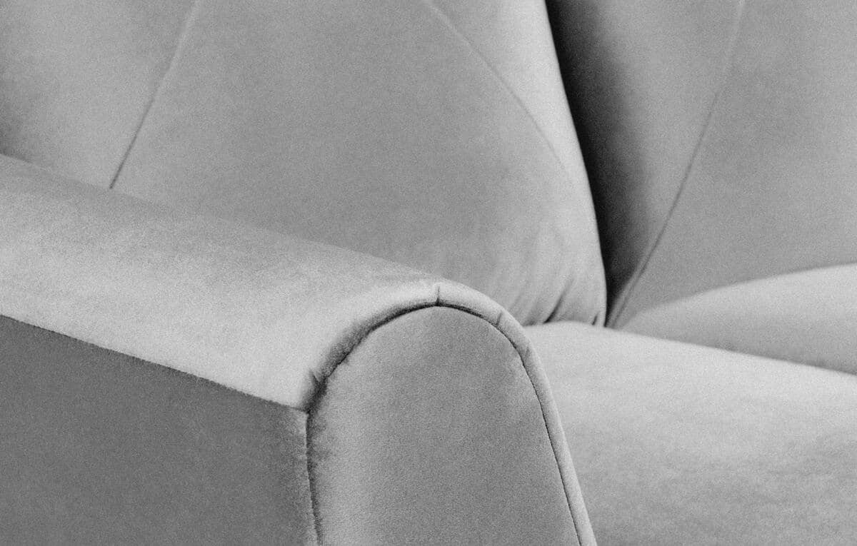 Sofa MIRU, šviesiai pilka, 196x100x105 cm