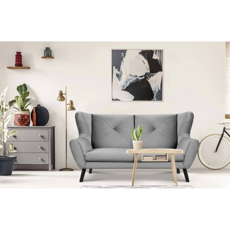 Sofa MIRU, šviesiai pilka, 196x100x105 cm