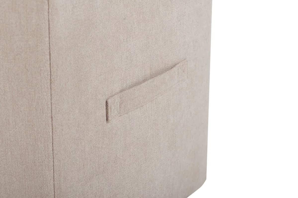 Pufas GRIDO su daiktadėže, smėlio, 41x41x50 cm