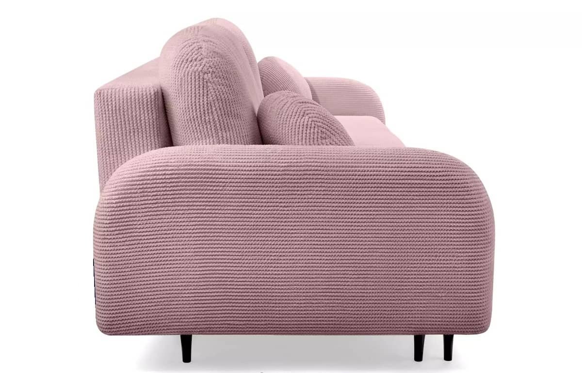 Sofa NUBUS, rožinė, 230x102x95 cm