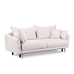 Sofa BELMO, balta, 228x95x102 cm