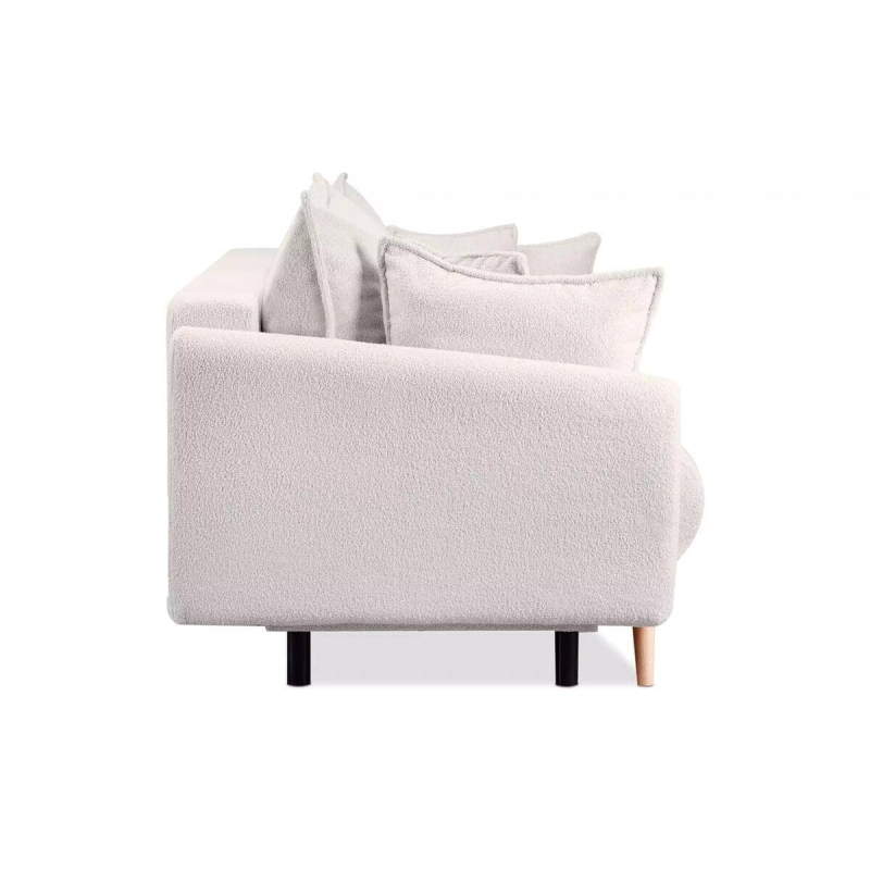 Sofa BELMO, balta, 228x95x102 cm