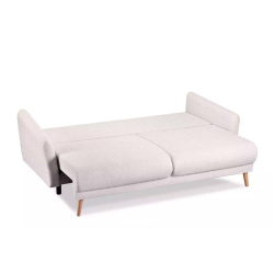 Sofa BELMO, balta, 228x95x102 cm