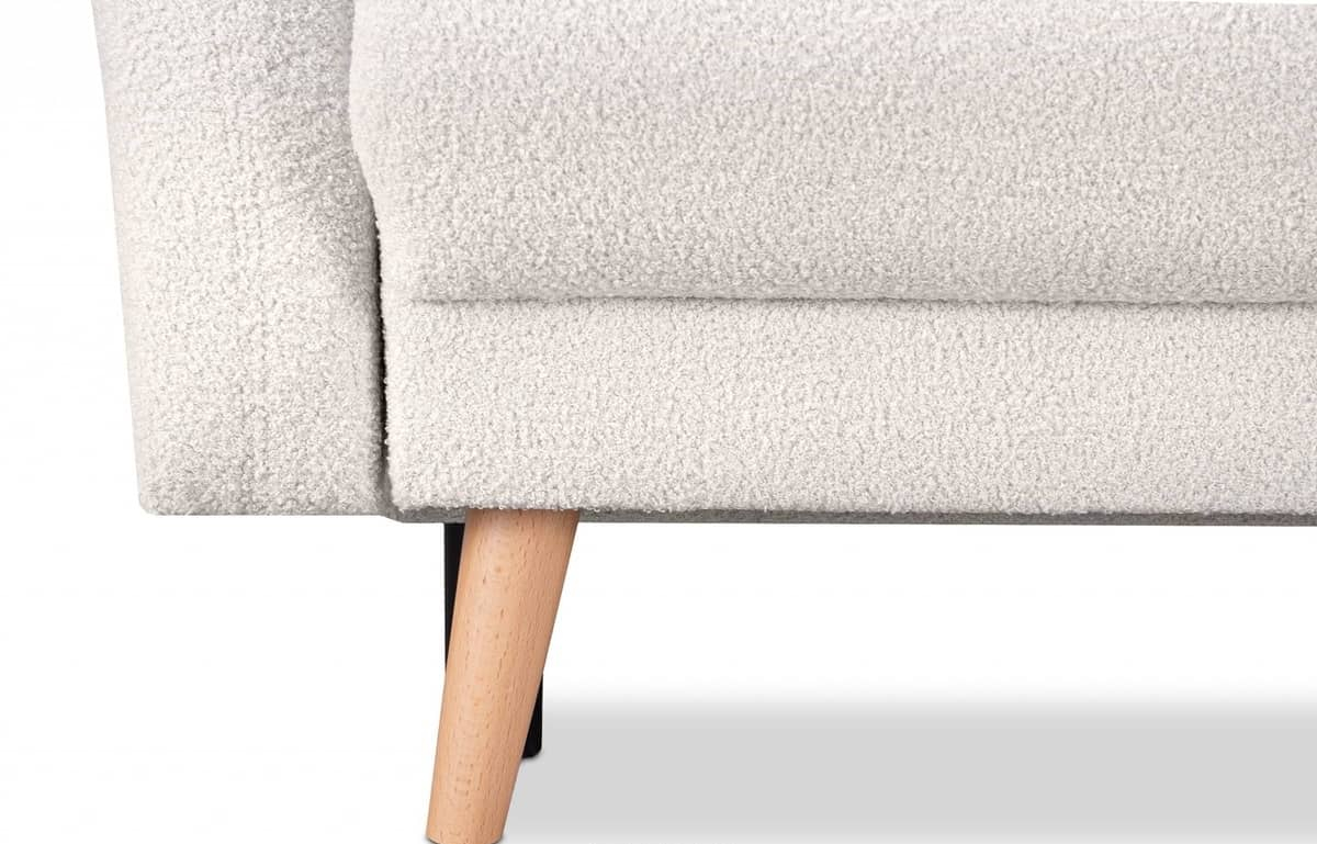 Sofa BELMO, balta, 228x95x102 cm