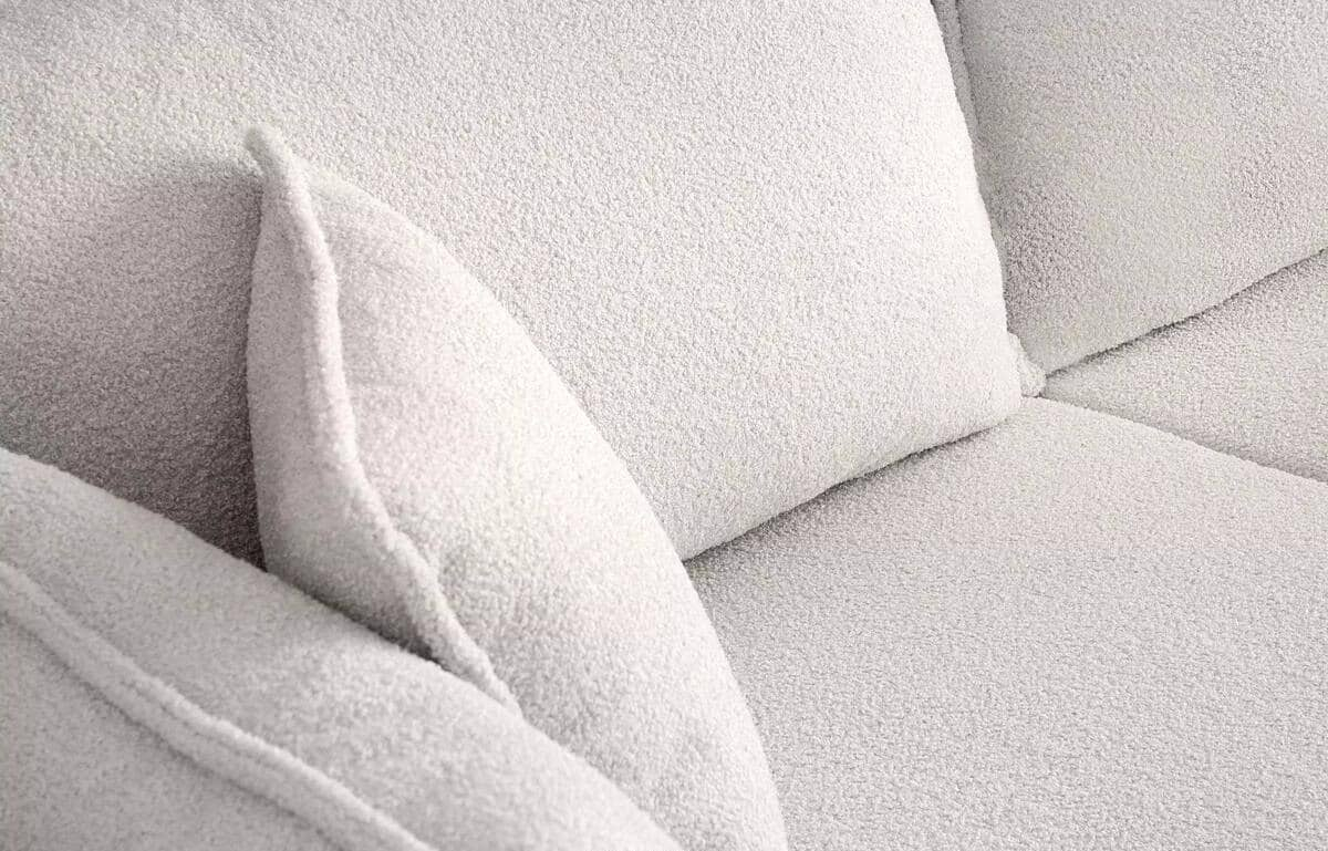 Sofa BELMO, balta, 228x95x102 cm