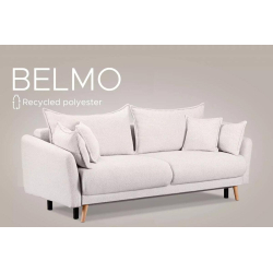 Sofa BELMO, balta, 228x95x102 cm