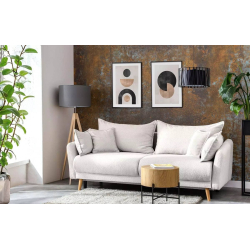 Sofa BELMO, balta, 228x95x102 cm