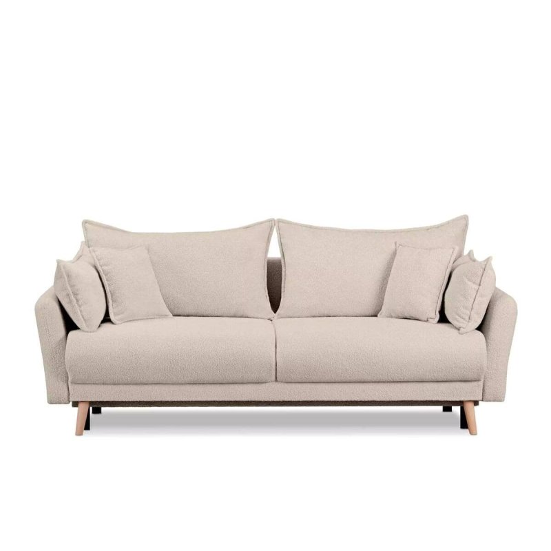 Sofa BELMO, kreminė, 228x95x102 cm