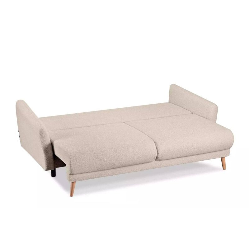 Sofa BELMO, kreminė, 228x95x102 cm