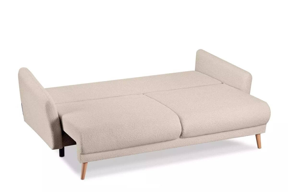 Sofa BELMO, kreminė, 228x95x102 cm