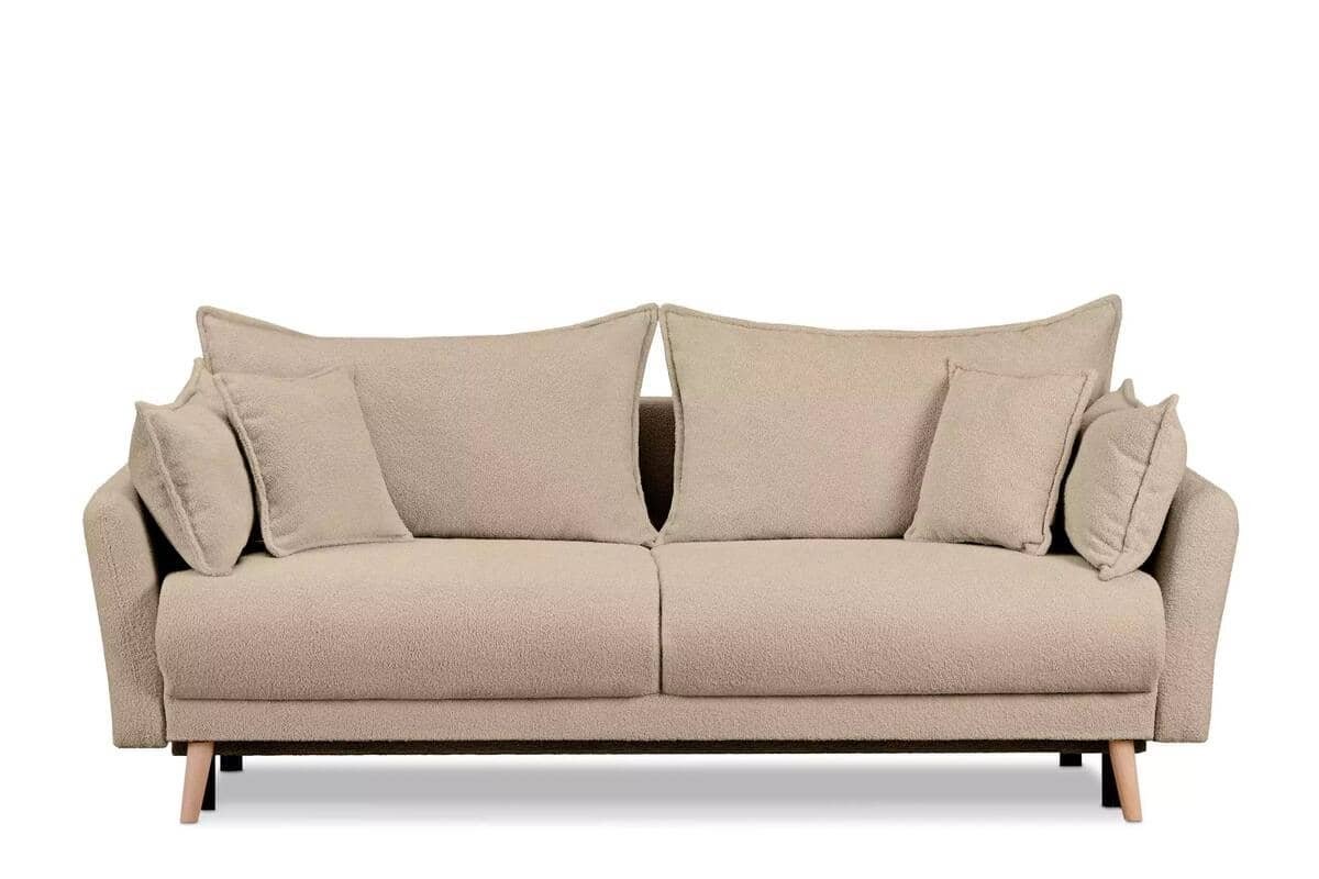 Sofa BELMO, smėlio, 228x95x102 cm